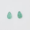 One Pair of Matched Pear Shape Emeralds. TW 1.14ct