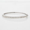 10ct White Gold 5ct TDW Diamond Bangle