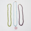 Collection of Three Colour Stone Necklaces