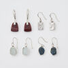 A Collection of Four Sterling Silver Earrings