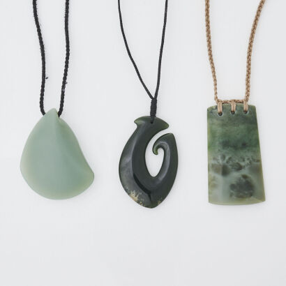 A Collection of Carved Greenstone Pendants