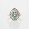 14ct Emerald & Diamond Ring