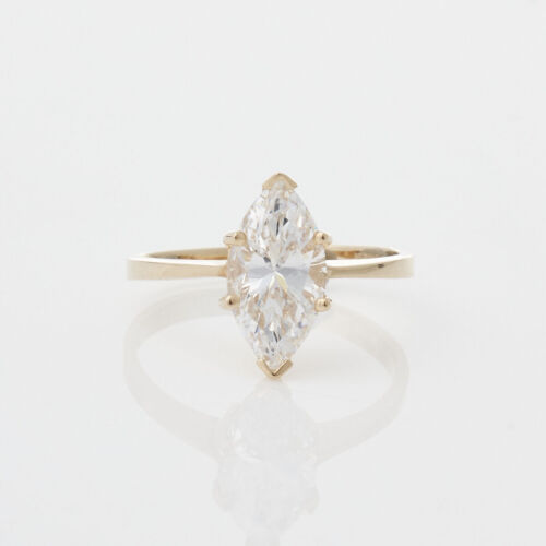 14ct Yellow Gold Cubic Zirconia Ring