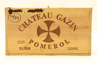 (12) 2008 Chateau Gazin Pomerol, France (OWC)