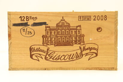 (12) 2008 Chateau Giscours, Margaux [JR16.5] [WE93] (OWC)