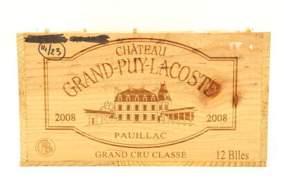 (12) 2008 Chateau Grand-Puy-Lacoste, Pauillac (OWC)