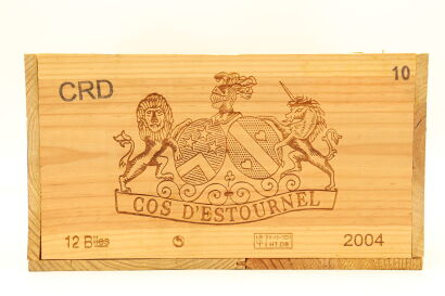 (12) 2004 Chateau Cos d'Estournel, Saint-Estephe (OWC)