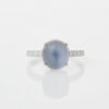 18ct White Gold Cabochon Moonstone Ring