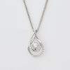 18ct White Gold Diamond Pendant