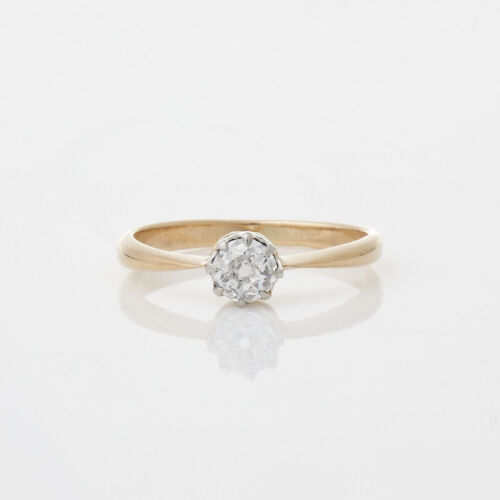 18ct Yellow Gold Vintage Diamond Solitaire