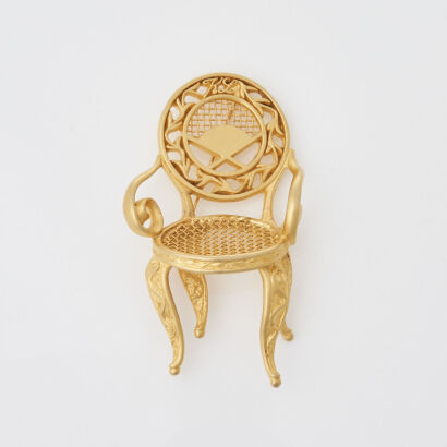 Karl Lagerfeld Vintage Chaise Brooch