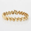 18ct Yellow Gold, Stamped fancy link bracelet