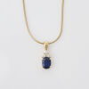 18ct Yellow Gold Sapphire and Diamond Necklace