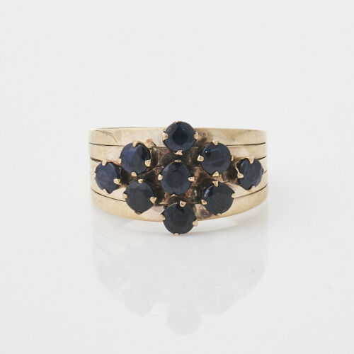 14ct Yellow Gold Sapphire Ring