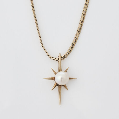 9ct Yellow Gold Star Pendant and Chain