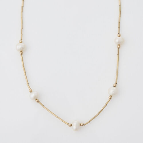 9ct Yellow Gold Pearl Necklace