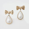 9ct Yellow Gold Mabe Pearl Earrings