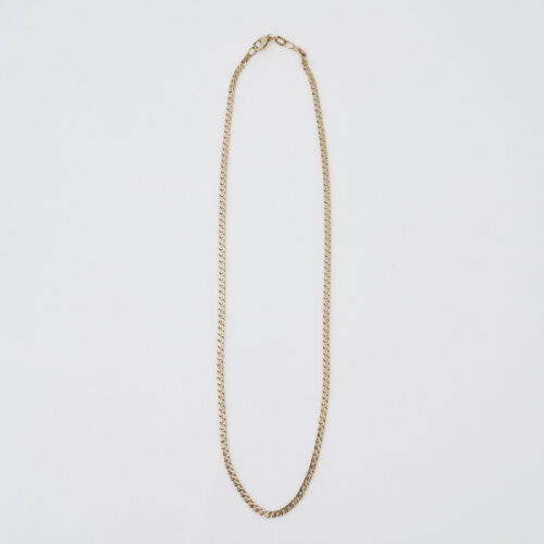 9ct Yellow Gold Curb Link Necklace.