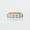 18ct Yellow and White Gold Five Stone Diamond Ring