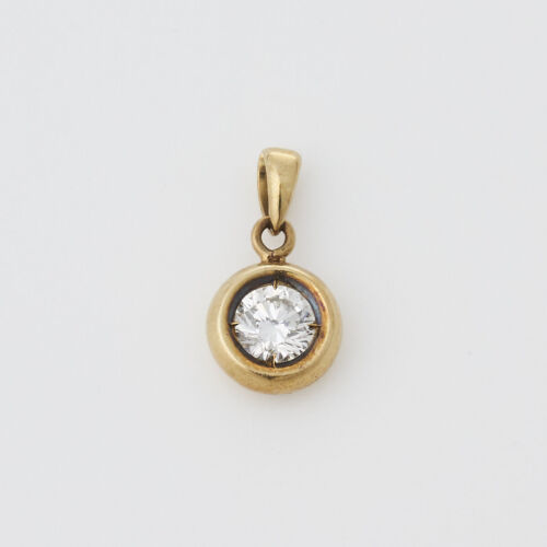 14ct Yellow Gold Diamond Pendant