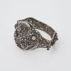 Silver Filligree Snap Bangle - 2