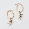 9ct Rose Gold Ballerina Hoops