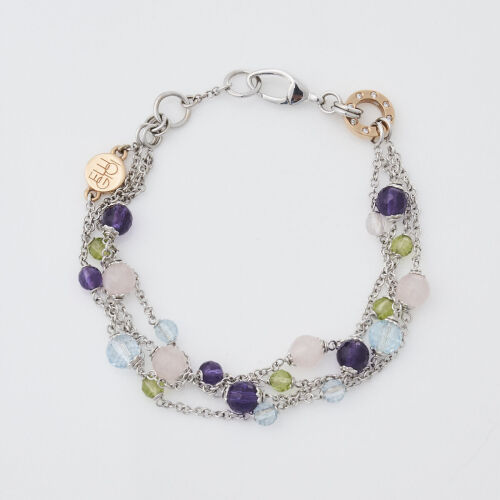 18ct Multi-coloured Gemstone Bracelet