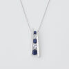 14ct White Gold Sapphire Pendant