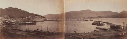 PHOTOGRAPHER UNKNOWN Panorama of Lyttelton Harbour