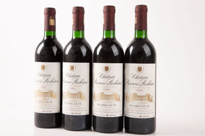 (4) 1988 Chateau Prieure Lichine, Margaux