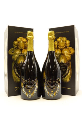 (2) 2004 Dom Perignon Brut Creator Edition by Jeff Koon, Champagne