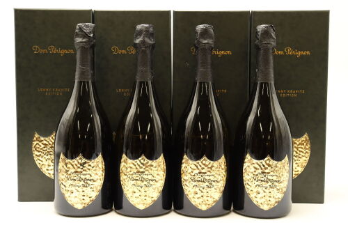 (4) 2008 Dom Perignon Lenny Kravitz Edition, Champagne