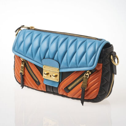 Miu Miu Matelasse Biker Bag