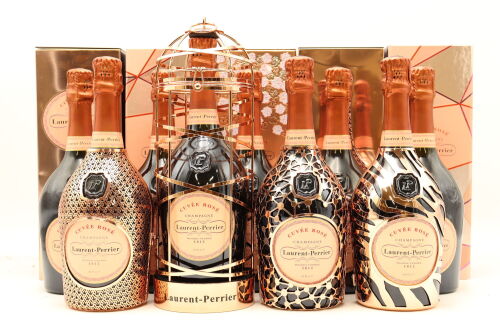 (1) Laurent-Perrier Cuvee Rose Brut Collection, nine bottles sold as one lot