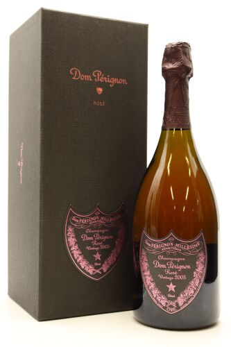 (1) 2005 Dom Perignon Rose, Champagne [JR18.5] [WS95] [WE95] (GB)