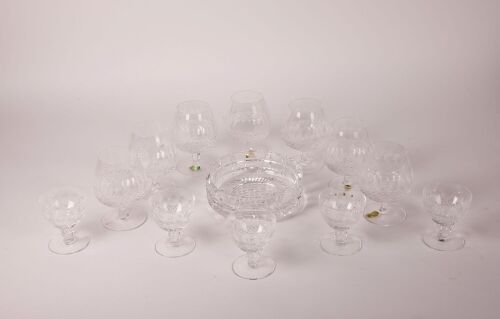 Thirteen Pieces of Waterford Crystal in the Colleen Pattern