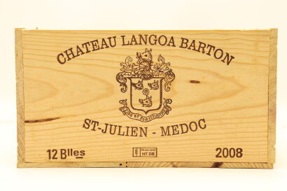 (12) 2008 Chateau Langoa-Barton, Saint-Julien [JR16.5] [WE93] (OWC)