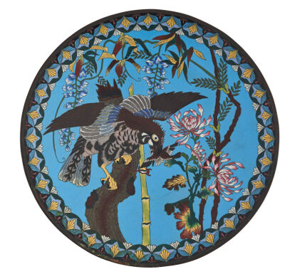 A Japanese Cloisonné Plate