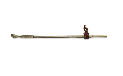 A Late-19th Century Chinese White Copper Pipe