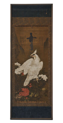 A Late-18th Century to Early-19th Century Chinese Old Painting Depicting White Eagle