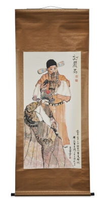 A Chinese Painting Depicting Peking Opera Figure