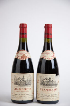 (2) 1980 Domaine Jacques Prieur Chambertin Grand Cru Chateau Des Herbeux, Cote de Nuits