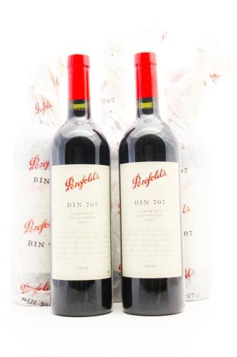 (5) 2004 Penfolds Bin 707 Cabernet Sauvignon