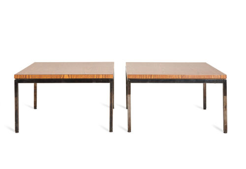 A Pair of Square Side Tables