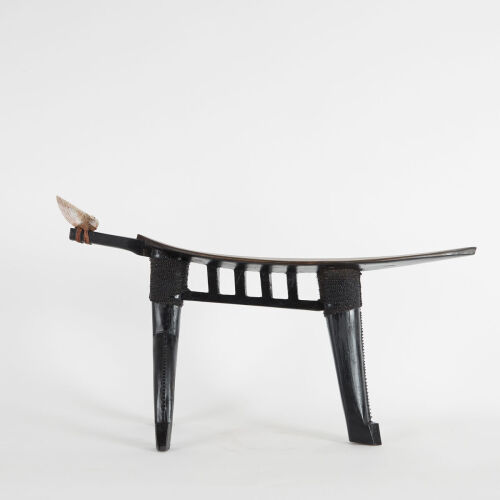An Ausa'alo Coconut Grating Stool, Samoa