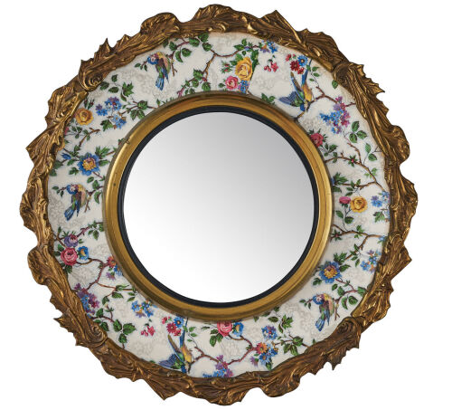 A Staffordshire Charger Gilt Mirror