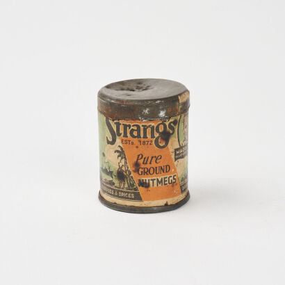 A Vintage Maori Brand Pure Ground Nutmeg By David Strang Ltd, Invercargill