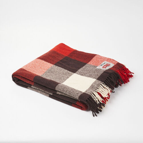 A Roslyn Glenelg Wool Travel Rug