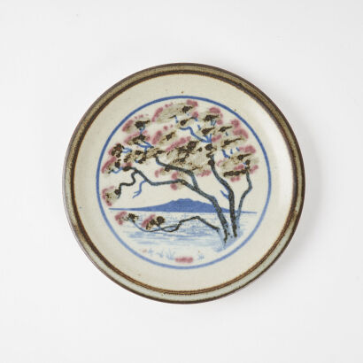 A Micheal Lucas And Jill Totty Pottery Wall Plate