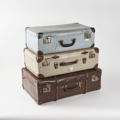 A Trio Of Vintage Suitcases